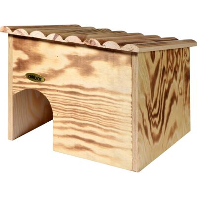 Dobar Igelhaus Bausatz mit Labyrintheingang 30,5x26,5x24 cm Kiefer geflammt FSC® Dobar Igelhaus Bausatz mit Labyrintheingang 30,5x26,5x24 cm Kiefer geflammt FSC®