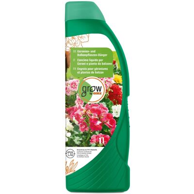 GROW by OBI Geranien- und Balkonpflanzen-Dünger, 1l GROW by OBI Geranien- und Balkonpflanzen-Dünger, 1l