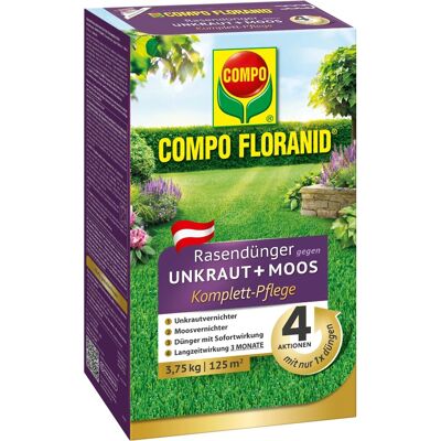 Compo Floranid Rasendünger gegen Unkraut und Moos 4 in 1 3,75 kg Compo Floranid Rasendünger gegen Unkraut und Moos 4 in 1 3,75 kg