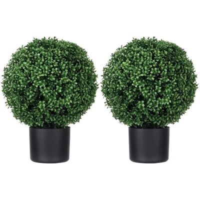 HOMCOM Künstliche Pflanzen 2er-Set mit Blumentopf HOMCOM Künstliche Pflanzen 2er-Set mit Blumentopf