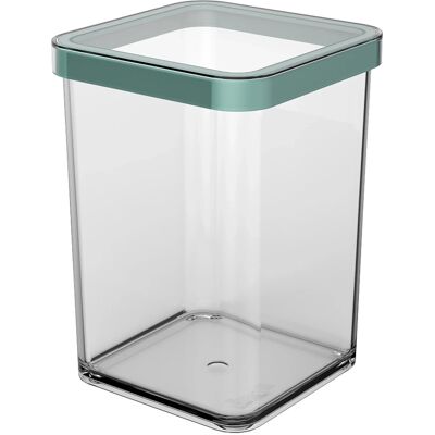 Rotho Dose Loft Premium Quadratisch 1 l Transparent Mistletoe Green Rotho Dose Loft Premium Quadratisch 1 l Transparent Mistletoe Green