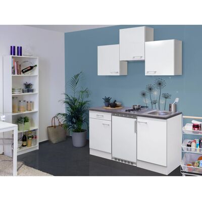 FlexWell Classic Flex-Well Classic Singleküche Lucca 150 cm Weiß matt - Caledonia FlexWell Classic Flex-Well Classic Singleküche Lucca 150 cm Weiß matt - Caledonia
