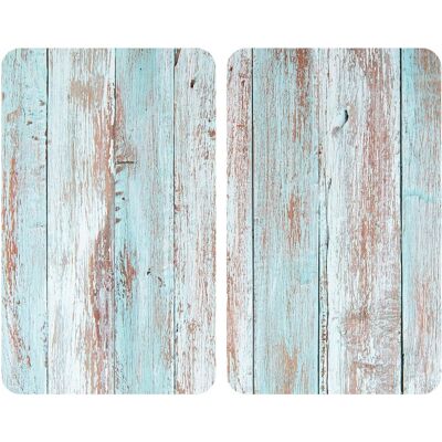 Allstar Glasabdeckplatten Blue Wood für Glaskeramik-Kochfelder 2er-Set Allstar Glasabdeckplatten Blue Wood für Glaskeramik-Kochfelder 2er-Set