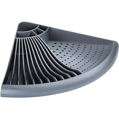 Wenko Eck-Geschirrabtropfer Grau 9 cm x 50 cm x 35 cm Wenko Eck-Geschirrabtropfer Grau 9 cm x 50 cm x 35 cm