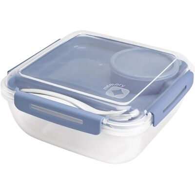 Rotho Salatbox B3 Memory 1,7 l Transparent Horizonblau Rotho Salatbox B3 Memory 1,7 l Transparent Horizonblau