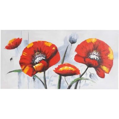 MCW Roter Mohn - Ölbild - 70x140cm - Wandbild MCW Roter Mohn - Ölbild - 70x140cm - Wandbild