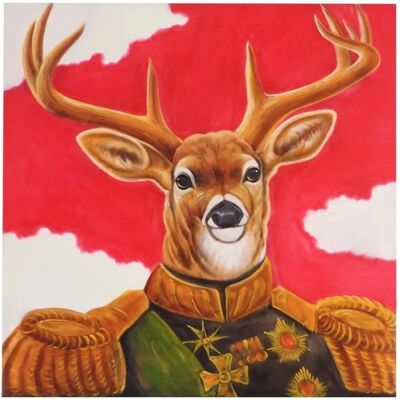 MCW Ölgemälde Hirsch Handgemalt MCW Ölgemälde Hirsch Handgemalt