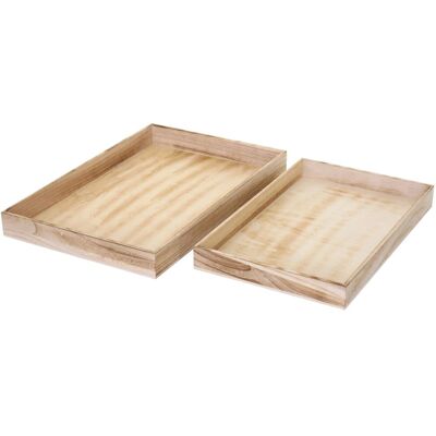 MCW 2er Set Schale T285 Shabby-Look Naturbraun MCW 2er Set Schale T285 Shabby-Look Naturbraun
