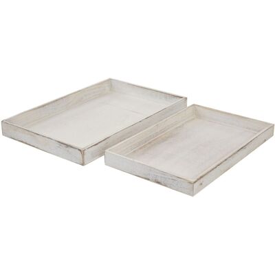 MCW 2er Set Schale T285 Shabby-Look Weiß MCW 2er Set Schale T285 Shabby-Look Weiß