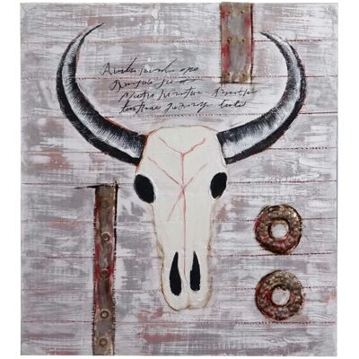 MCW Stier-2 Wandbild - 100x90cm - Handgefertigte Qualität MCW Stier-2 Wandbild - 100x90cm - Handgefertigte Qualität