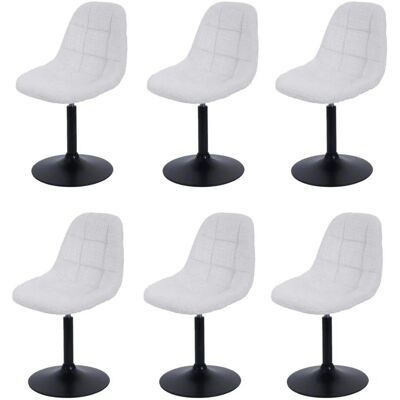 MCW Esszimmerstuhl A60 6er-Set Stoff/Textil Chenille 465g/m² Creme MCW Esszimmerstuhl A60 6er-Set Stoff/Textil Chenille 465g/m² Creme