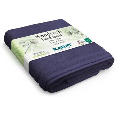 KARAT Handtuch Bay Baumwolle Sanft Saugstark Universal Skipper Blue 70 x 139 cm KARAT Handtuch Bay Baumwolle Sanft Saugstark Universal Skipper Blue 70 x 139 cm