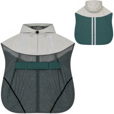 PawHut Hunderegenmantel Kunstleder Mesh 88L x 59B x 0,5H cm Grün PawHut Hunderegenmantel Kunstleder Mesh 88L x 59B x 0,5H cm Grün