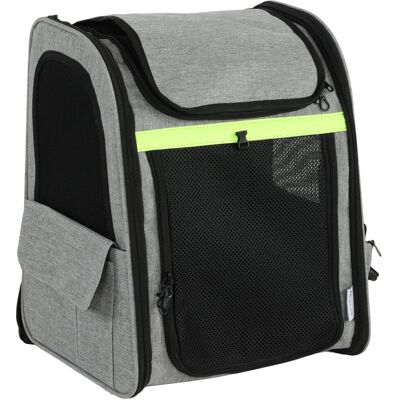 PawHut Katzentransporttasche Polyester 33,5L x 28B x 42H cm Hellgrau PawHut Katzentransporttasche Polyester 33,5L x 28B x 42H cm Hellgrau