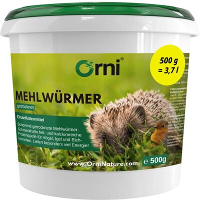 Orni Mehlwürmer Insektenfutter für Wildvögel Orni Mehlwürmer Insektenfutter für Wildvögel