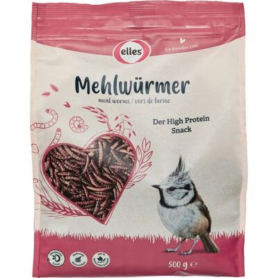 Elles Ergänzungsfutter Mehlwürmer für Wildvögel 500 g Elles Ergänzungsfutter Mehlwürmer für Wildvögel 500 g