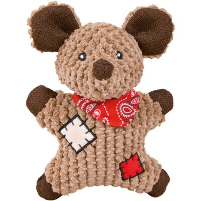 Jollypaw Maus mit Flicken Stoff-Jute 19 cm Jollypaw Maus mit Flicken Stoff-Jute 19 cm