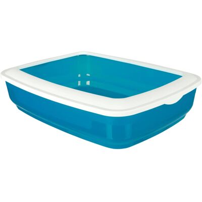 Jollypaw Katzentoilette mit Rand 38 cm × 11 cm × 50 cm Blau/ Weiß Offen Jollypaw Katzentoilette mit Rand 38 cm × 11 cm × 50 cm Blau/ Weiß Offen