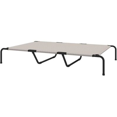 PawHut Erhöhtes Hundebett Stahl 152 x 94 x 23cm Cremeweiß PawHut Erhöhtes Hundebett Stahl 152 x 94 x 23cm Cremeweiß