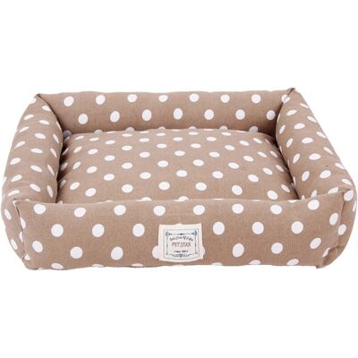 HEIM Dots Haustierbett - Braun/Beige - 42x48 cm - Haustierbett HEIM Dots Haustierbett - Braun/Beige - 42x48 cm - Haustierbett