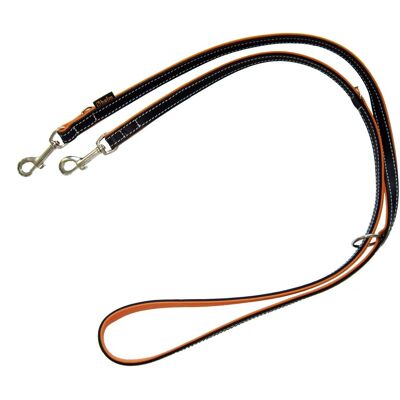 Heim Hunde-Vorführleine Florenz Genäht Breite 18mm Länge 200 cm Schwarz-Terr. Heim Hunde-Vorführleine Florenz Genäht Breite 18mm Länge 200 cm Schwarz-Terr.