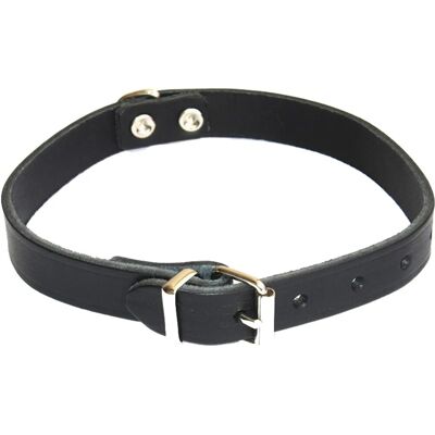 Heim Hundehalsband Softleder Breite 12 mm Länge 32 cm Schwarz Heim Hundehalsband Softleder Breite 12 mm Länge 32 cm Schwarz