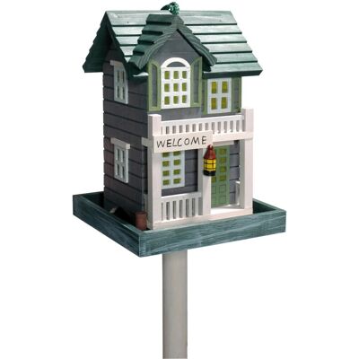 Dobar Vogelhaus Western mit Ständer Kiefer 18 cm x 18 cm x 23 cm FSC® Dobar Vogelhaus Western mit Ständer Kiefer 18 cm x 18 cm x 23 cm FSC®