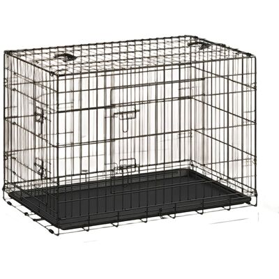 Feandrea Hundekäfig - Klappbar mit 2 Türen, Herausnehmbare Ablage - 92,5x57,5x64 cm Feandrea Hundekäfig - Klappbar mit 2 Türen, Herausnehmbare Ablage - 92,5x57,5x64 cm