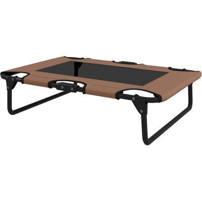 PawHut Erhöhtes Hundebett Polyester 75 x 51 x 18cm Braun PawHut Erhöhtes Hundebett Polyester 75 x 51 x 18cm Braun