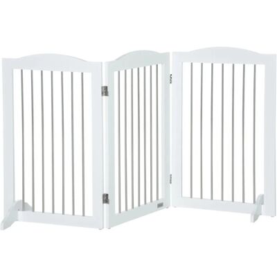 PawHut Hunde Absperrgitter Klappbar mit Ständer 154 x 30 x 80 cm PawHut Hunde Absperrgitter Klappbar mit Ständer 154 x 30 x 80 cm