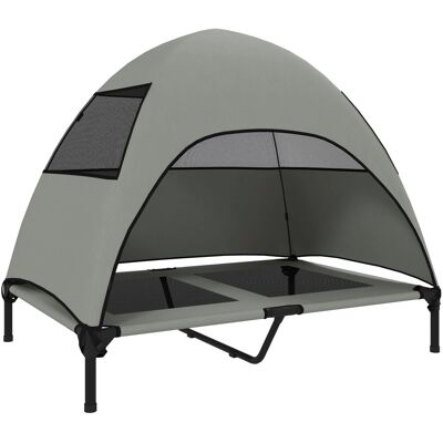 PawHut Erhöhtes Hundebett Polyester 106 x 76 x 99cm Hellgrau PawHut Erhöhtes Hundebett Polyester 106 x 76 x 99cm Hellgrau