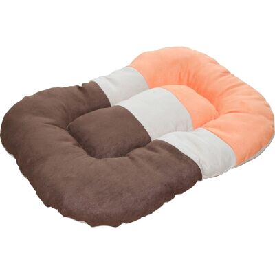 Haustierbett - 70x52x14 cm - Orange - Waschbar & Robust Haustierbett - 70x52x14 cm - Orange - Waschbar & Robust