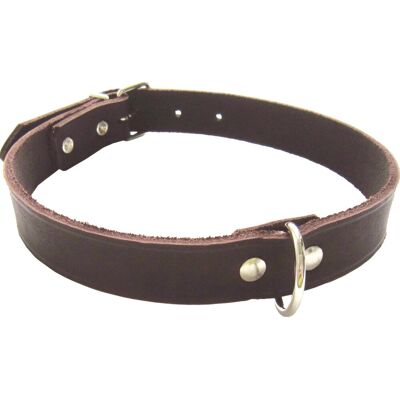 Heim Hundehalsband Softleder Breite 25 mm Länge 60 cm Braun Heim Hundehalsband Softleder Breite 25 mm Länge 60 cm Braun