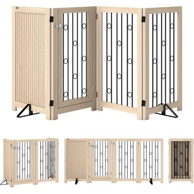 PawHut Absperrgitter Hund MDF 205L x 30,5B x 91,5H cm PawHut Absperrgitter Hund MDF 205L x 30,5B x 91,5H cm