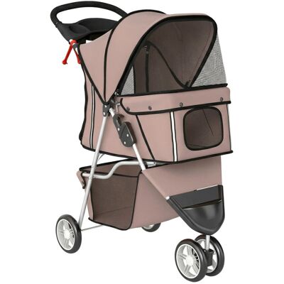 PawHut Pet Stroller Stahlrohr Oxford-Stoff 77L x 44B x 102H cm Kaffee PawHut Pet Stroller Stahlrohr Oxford-Stoff 77L x 44B x 102H cm Kaffee