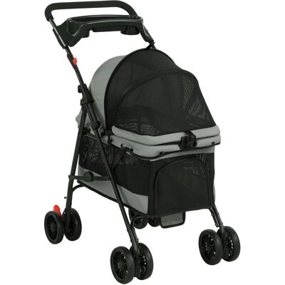 PawHut Pet Stroller Oxford-Stoff Polyester-Mesh-Gewebe 73L x 50B x 96H cm Grau PawHut Pet Stroller Oxford-Stoff Polyester-Mesh-Gewebe 73L x 50B x 96H cm Grau