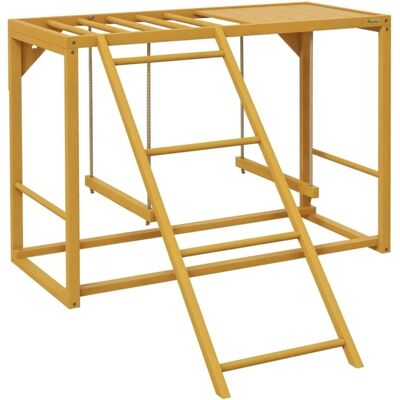 PawHut Sitzleiter für Hühner Tannenholz Naturholz 100L X 110B x 70H cm PawHut Sitzleiter für Hühner Tannenholz Naturholz 100L X 110B x 70H cm
