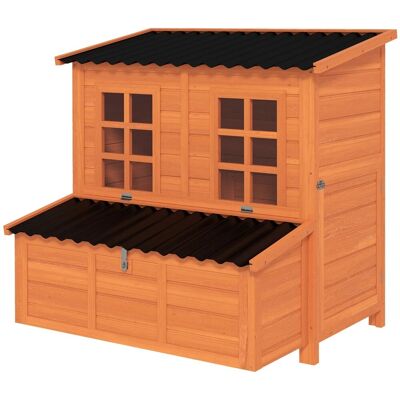 PawHut Hühnerstall Tannenholz 100 x 86 x 100cm PawHut Hühnerstall Tannenholz 100 x 86 x 100cm