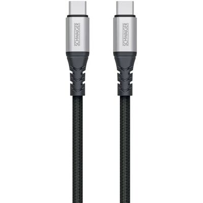 Schwaiger® Type C - C Sync und Ladekabel Unzerstörbar Schwarz 1,2 m Schwaiger® Type C - C Sync und Ladekabel Unzerstörbar Schwarz 1,2 m