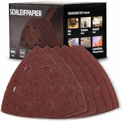 bestTools 66tlg Set Schleifpapier 93 mm Körnung 40-240 für Dreieckschleifer bestTools 66tlg Set Schleifpapier 93 mm Körnung 40-240 für Dreieckschleifer