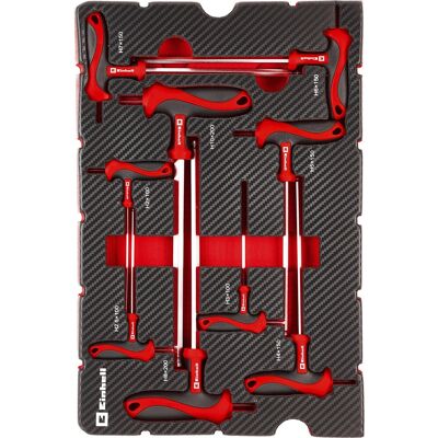 Einhell Werkzeug-Pad T-Griff-Schraubendreher E-Case 9-teilig Einhell Werkzeug-Pad T-Griff-Schraubendreher E-Case 9-teilig