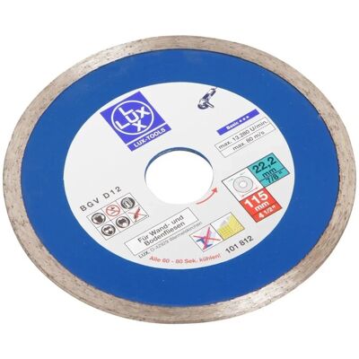 LUXTOOLS LUX-TOOLS Diamant-Trennscheibe Vollrand 115 mm LUXTOOLS LUX-TOOLS Diamant-Trennscheibe Vollrand 115 mm
