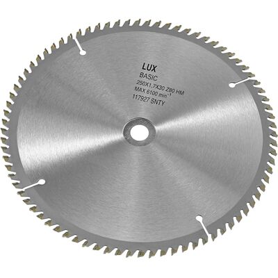 LUXTOOLS LUX-TOOLS HM-Kreissägeblatt Holz Ø 250 mm 80 Zähne LUXTOOLS LUX-TOOLS HM-Kreissägeblatt Holz Ø 250 mm 80 Zähne