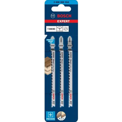 Bosch Expert Puu 2-side clean T 308 BO Stichsägeblatt - Hochkohlenstoffstahl 3 Stück Bosch Expert Puu 2-side clean T 308 BO Stichsägeblatt - Hochkohlenstoffstahl 3 Stück