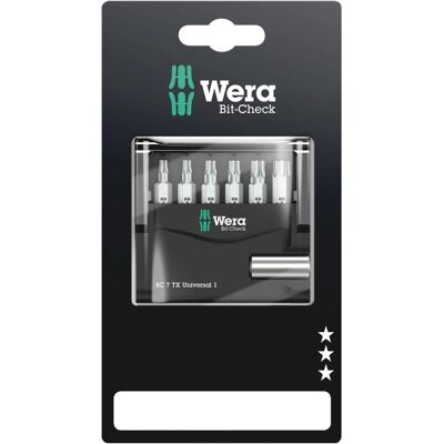 Wera Mini-Bit-Set Bit-Check 7 TX Universal 1 7-teilig Wera Mini-Bit-Set Bit-Check 7 TX Universal 1 7-teilig