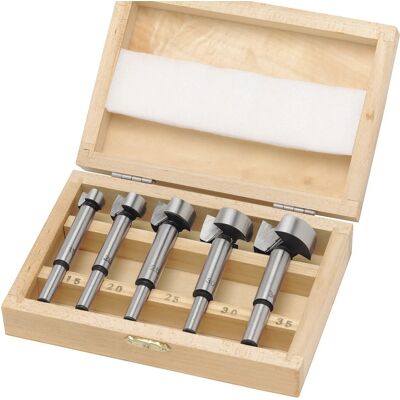 LUX-TOOLS Forstner-Bohrersatz 5-teilig 15 mm - 35 mm LUX-TOOLS Forstner-Bohrersatz 5-teilig 15 mm - 35 mm