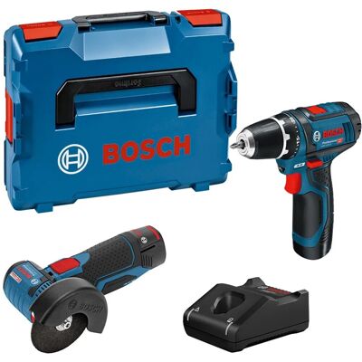 Bosch Professional Combo Set GSR 12 V-15 + GWS 12 V-76 2x2 Ah Akku in L-Boxx Bosch Professional Combo Set GSR 12 V-15 + GWS 12 V-76 2x2 Ah Akku in L-Boxx