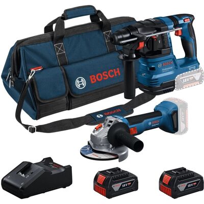 Bosch Professional Combi-Set Bohrhammer GBH 18V-22 + Winkelschleifer GWS 18V-8 Bosch Professional Combi-Set Bohrhammer GBH 18V-22 + Winkelschleifer GWS 18V-8