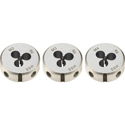 LUX-TOOLS Schneideisen-Set M2/3/4 LUX-TOOLS Schneideisen-Set M2/3/4