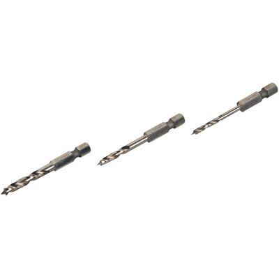 LUXTOOLS LUX-TOOLS Holz-Bohrersatz 6-Kant 3 mm, 4 mm und 5 mm LUXTOOLS LUX-TOOLS Holz-Bohrersatz 6-Kant 3 mm, 4 mm und 5 mm